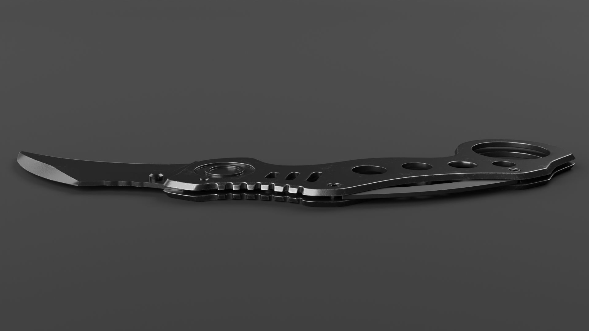 Hawkbill Knife 3D model_4