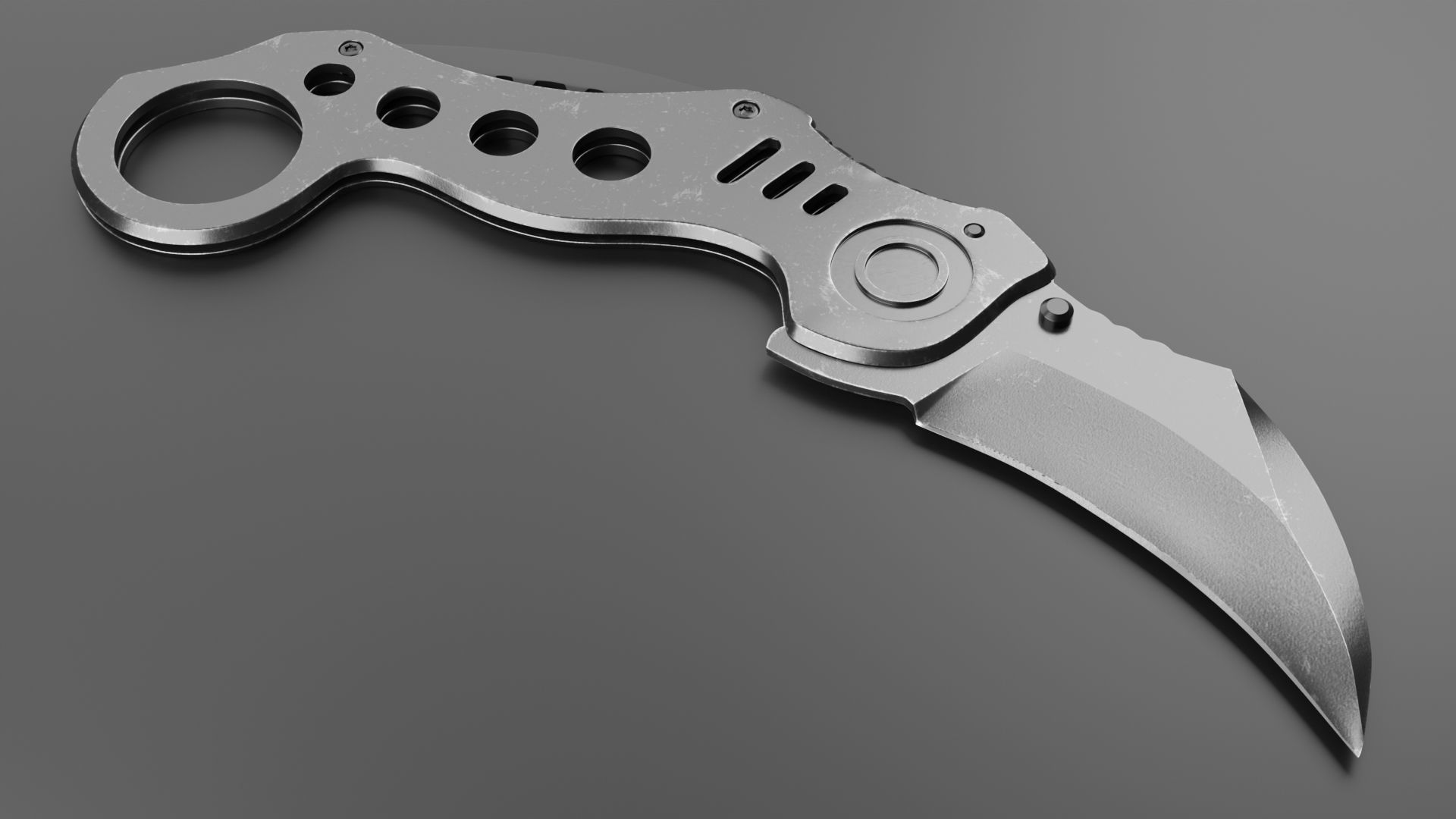 Hawkbill Knife 3D model_3