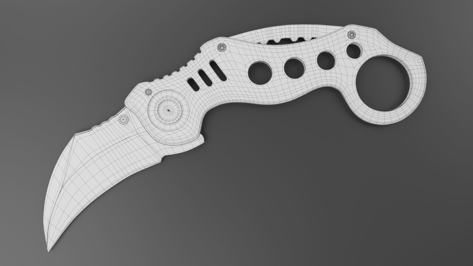 Hawkbill Knife 3D model_7