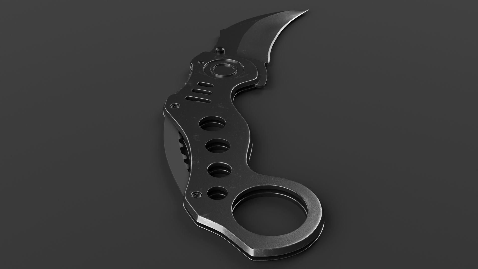 Hawkbill Knife 3D model_5