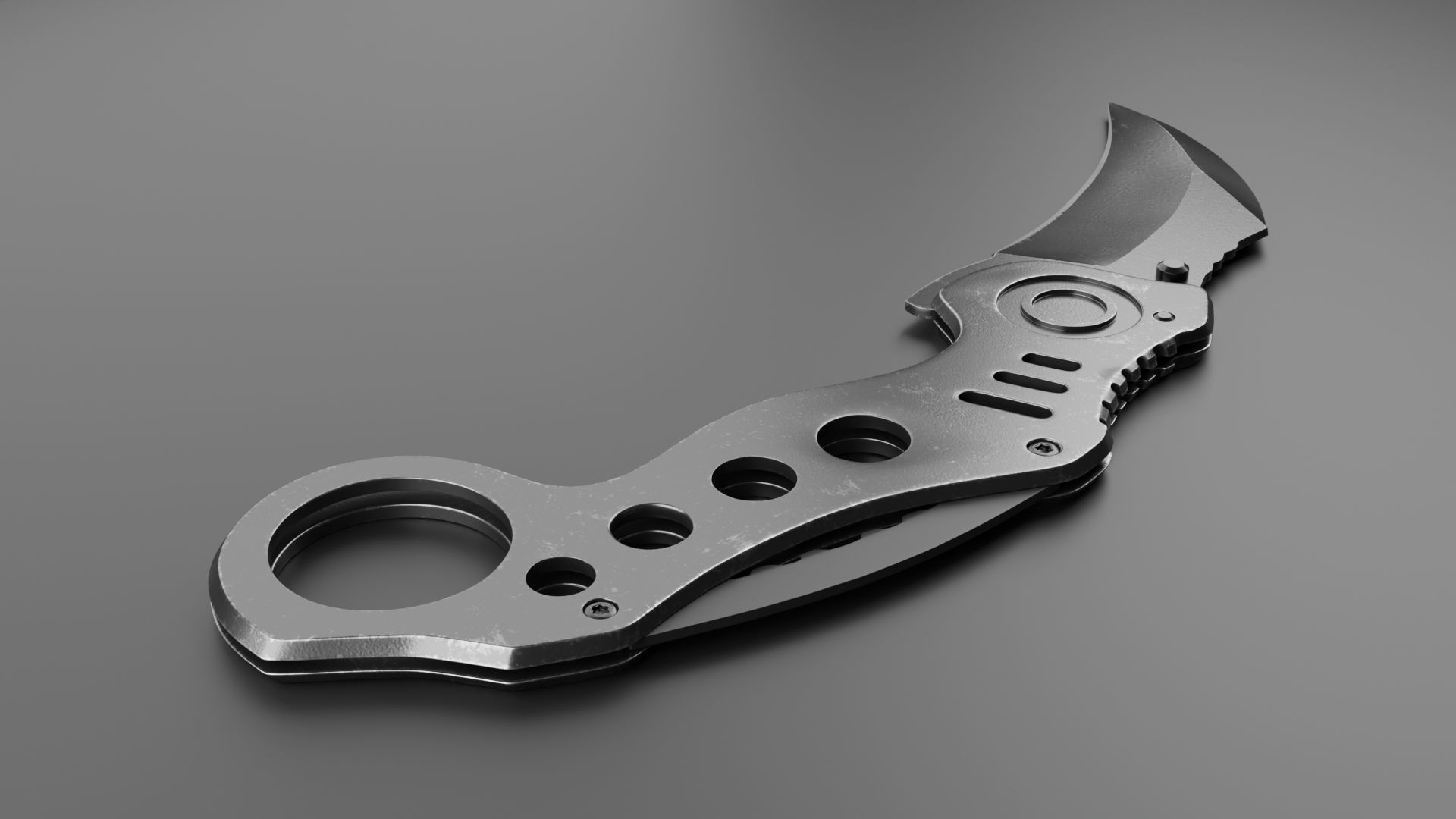 Hawkbill Knife 3D model_2