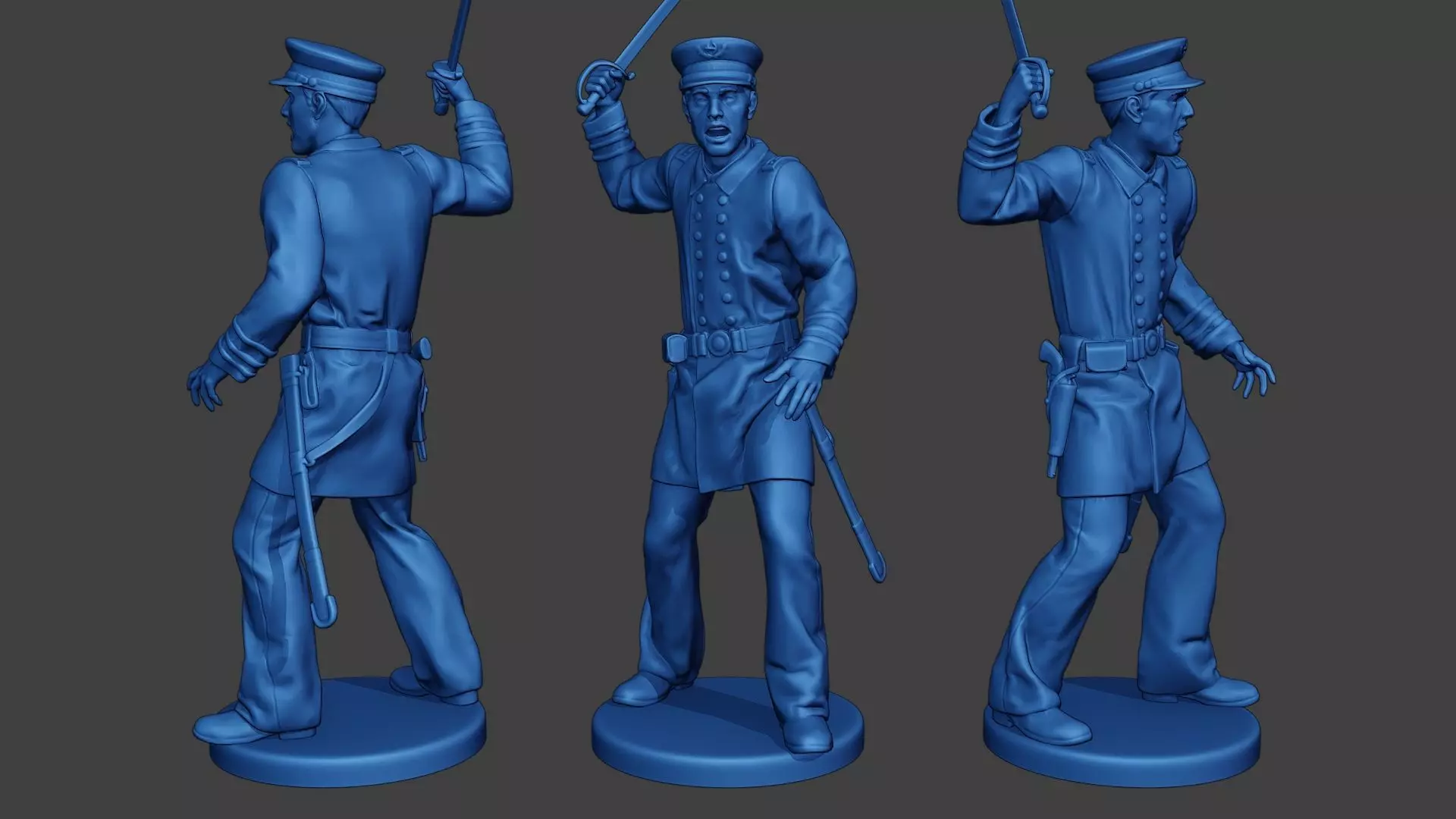 American Naval Officer Sword Civil War Union ACWUS1 3D print model_0