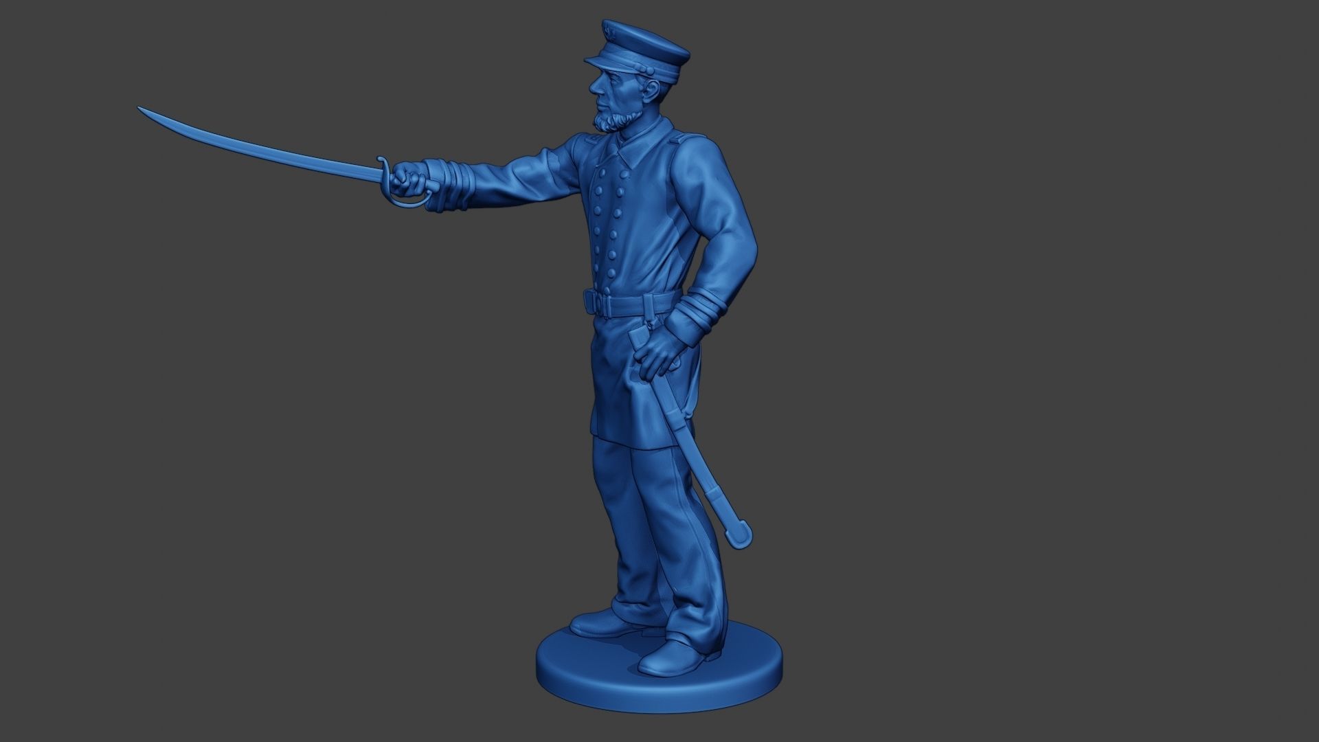 American Naval Officer Sword2 Civil War Union ACWUS1 3D print model_3