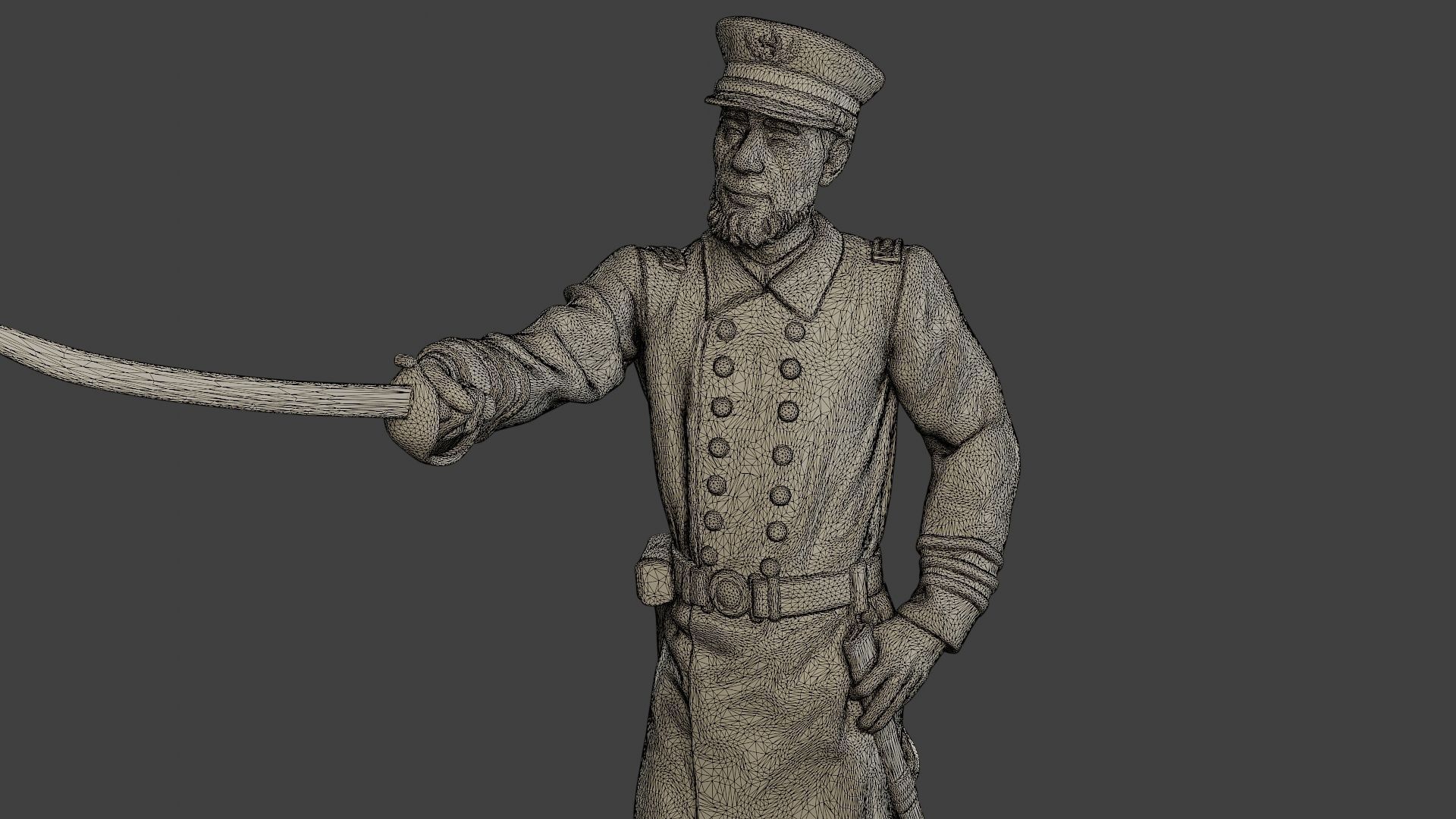 American Naval Officer Sword2 Civil War Union ACWUS1 3D print model_12