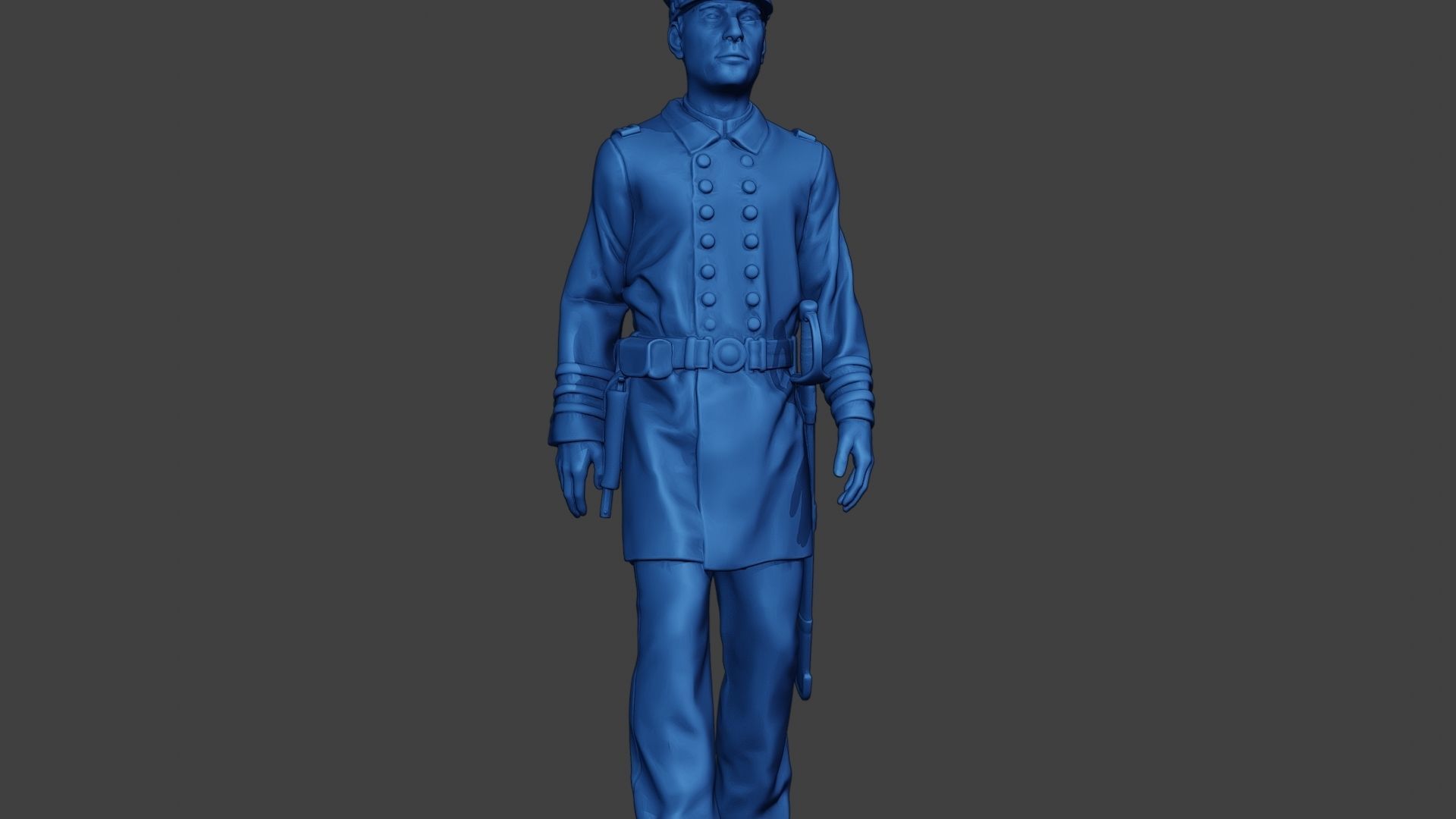 American Naval Officer Walk Civil War Union ACWUS1 3D print model_27