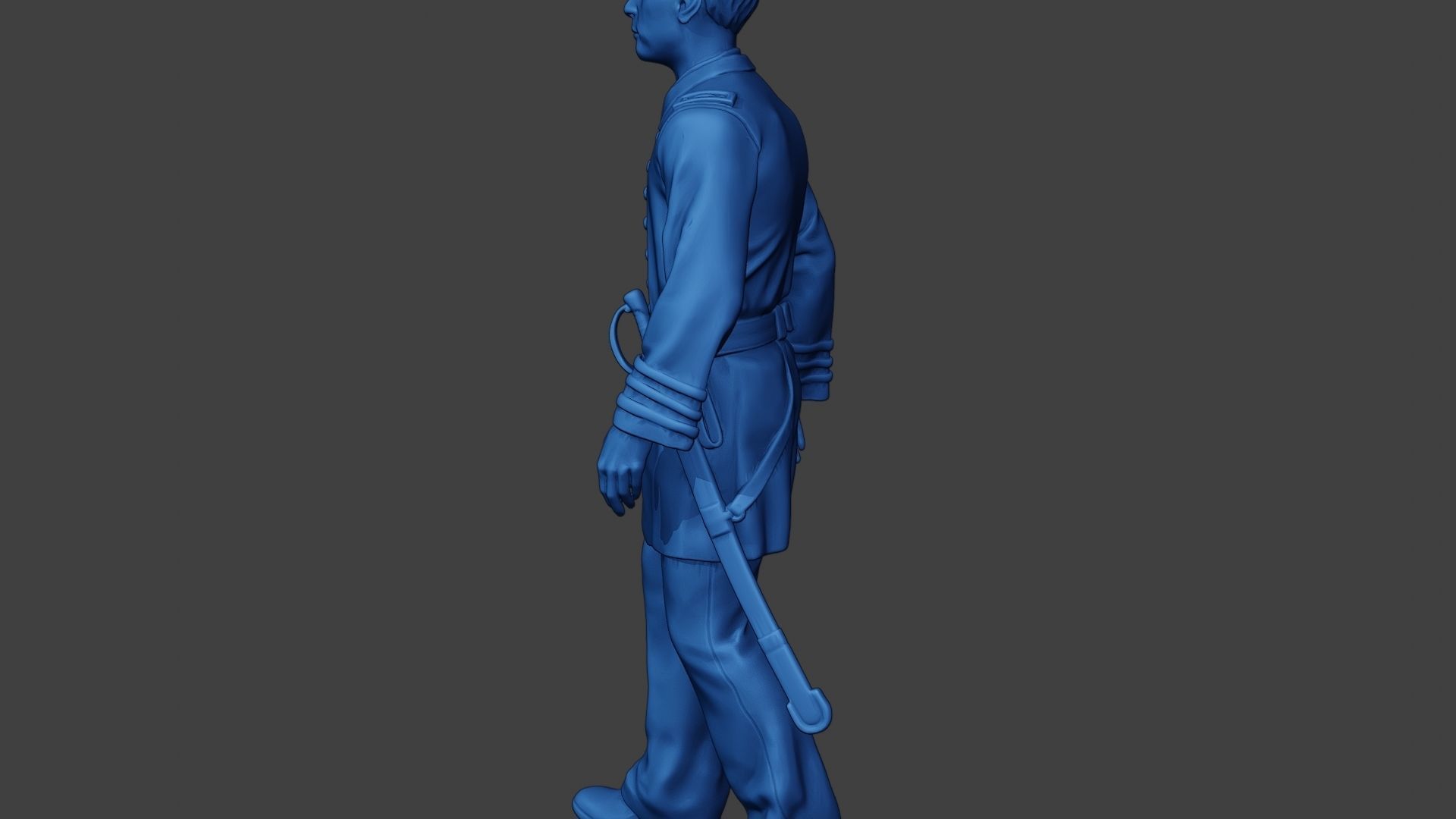 American Naval Officer Walk Civil War Union ACWUS1 3D print model_25