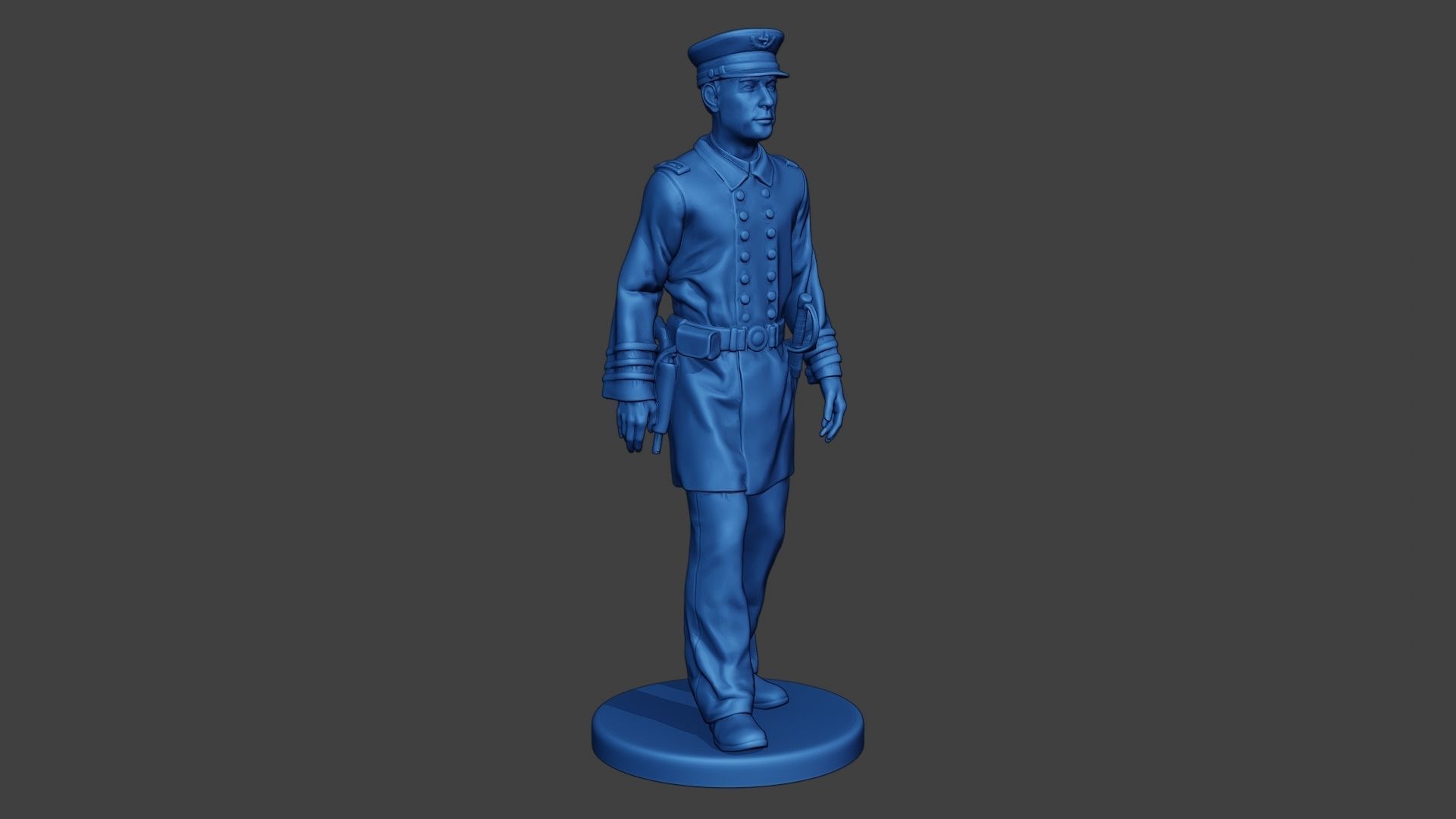 American Naval Officer Walk Civil War Union ACWUS1 3D print model_9