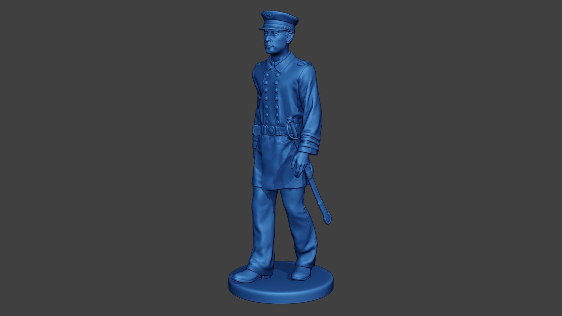 American Naval Officer Walk Civil War Union ACWUS1 3D print model_1