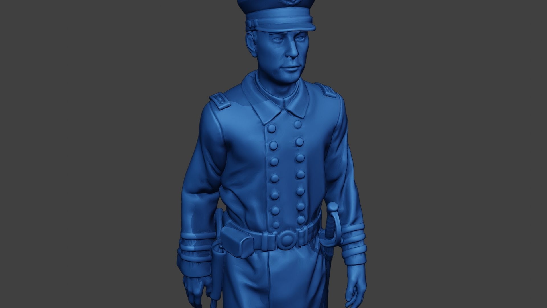 American Naval Officer Walk Civil War Union ACWUS1 3D print model_18
