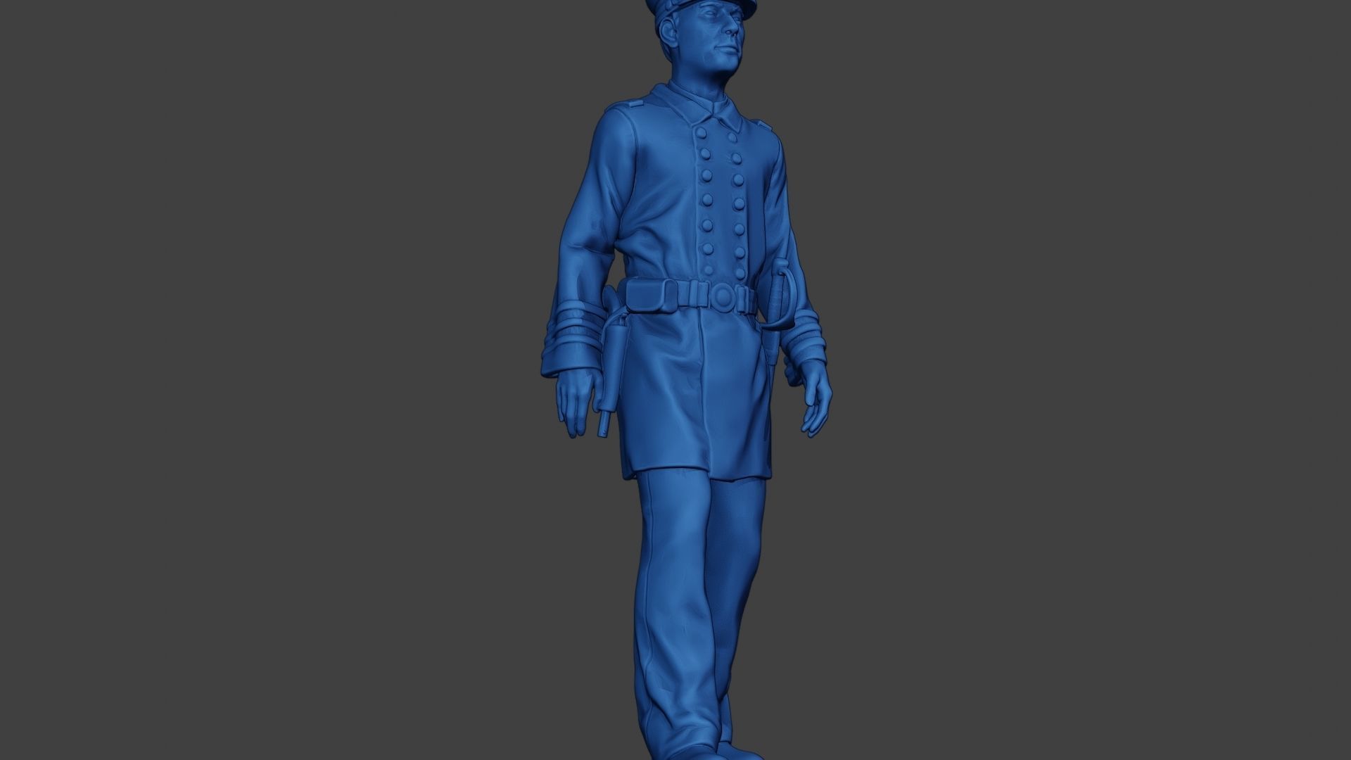 American Naval Officer Walk Civil War Union ACWUS1 3D print model_12