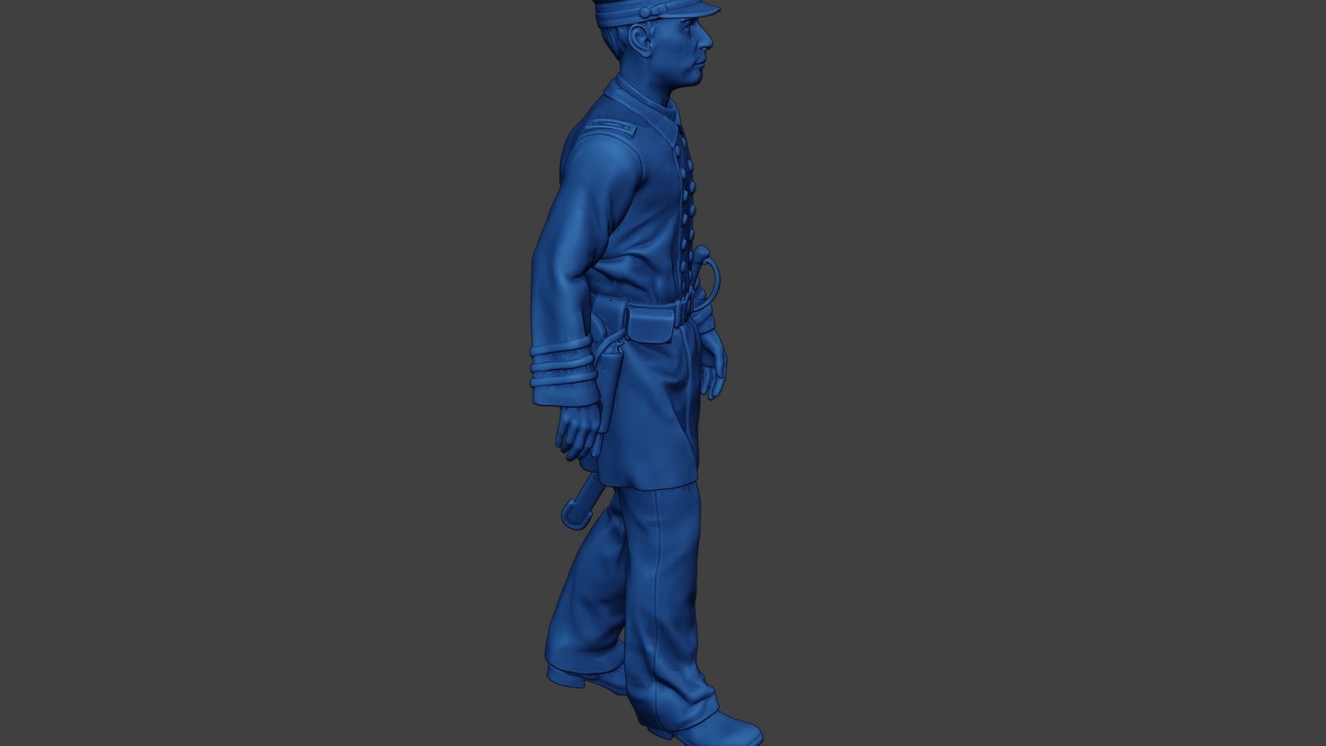 American Naval Officer Walk Civil War Union ACWUS1 3D print model_29