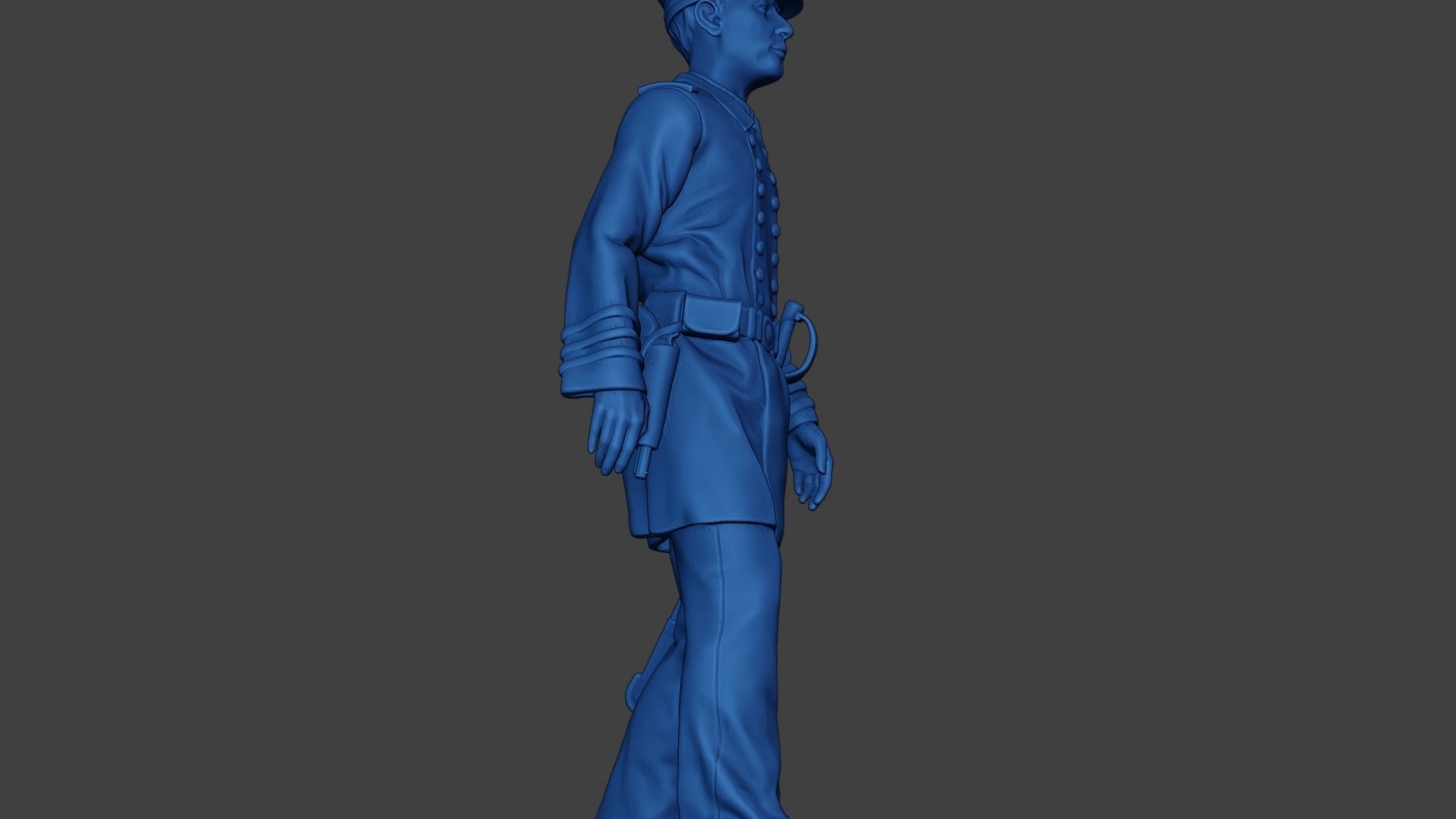 American Naval Officer Walk Civil War Union ACWUS1 3D print model_28