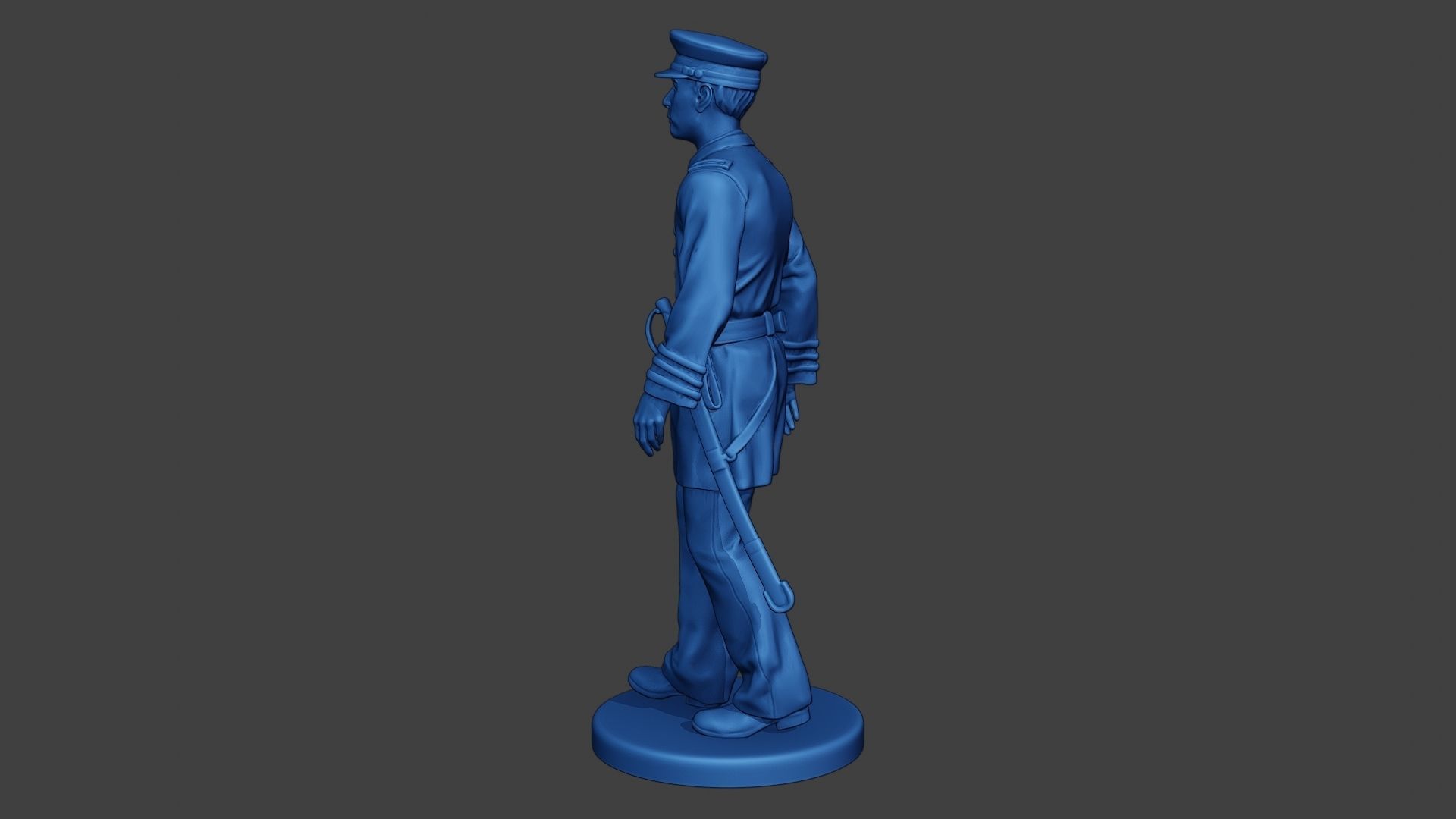 American Naval Officer Walk Civil War Union ACWUS1 3D print model_3