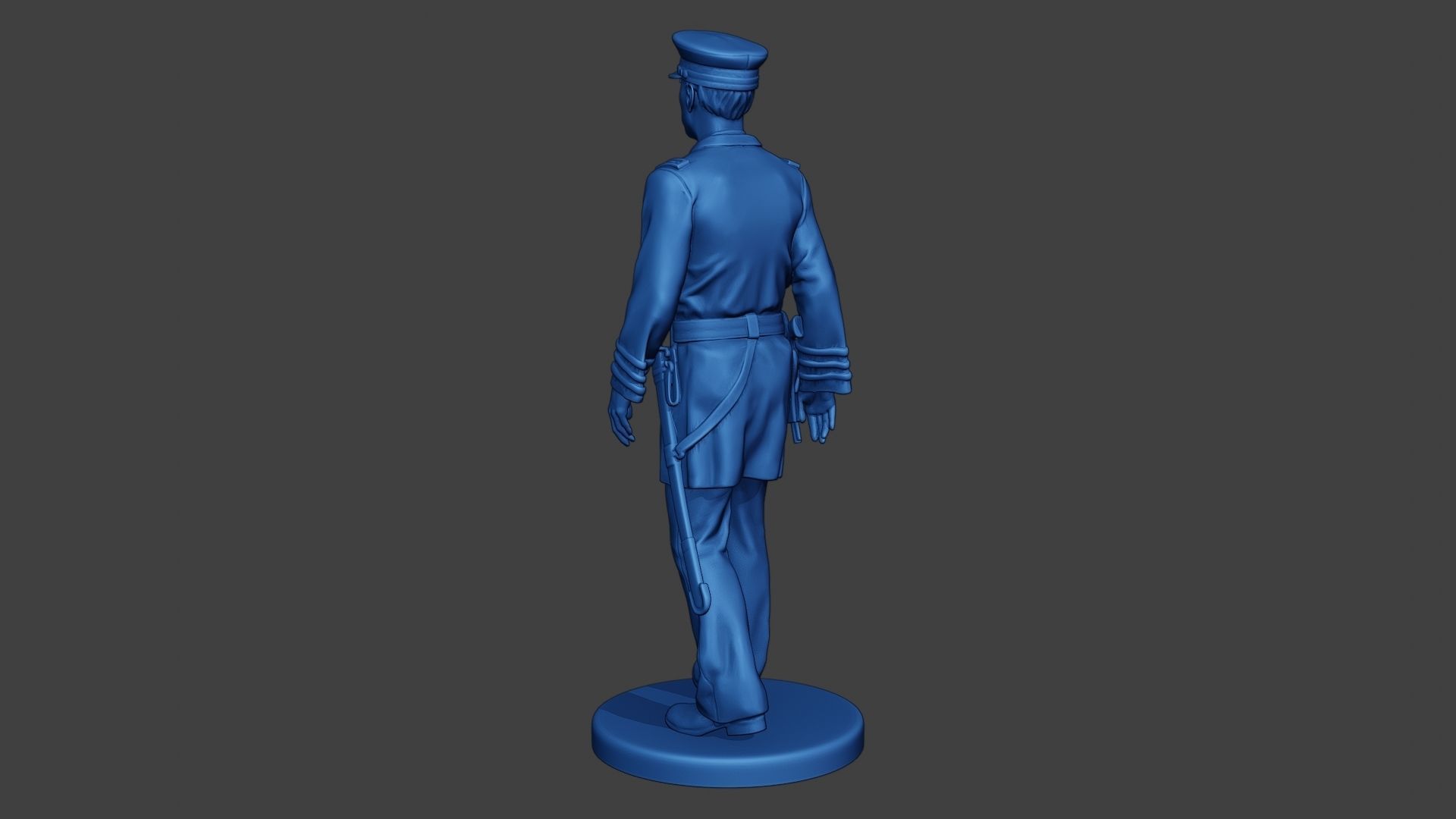 American Naval Officer Walk Civil War Union ACWUS1 3D print model_4