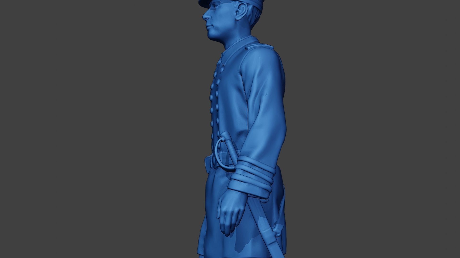 American Naval Officer Walk Civil War Union ACWUS1 3D print model_16