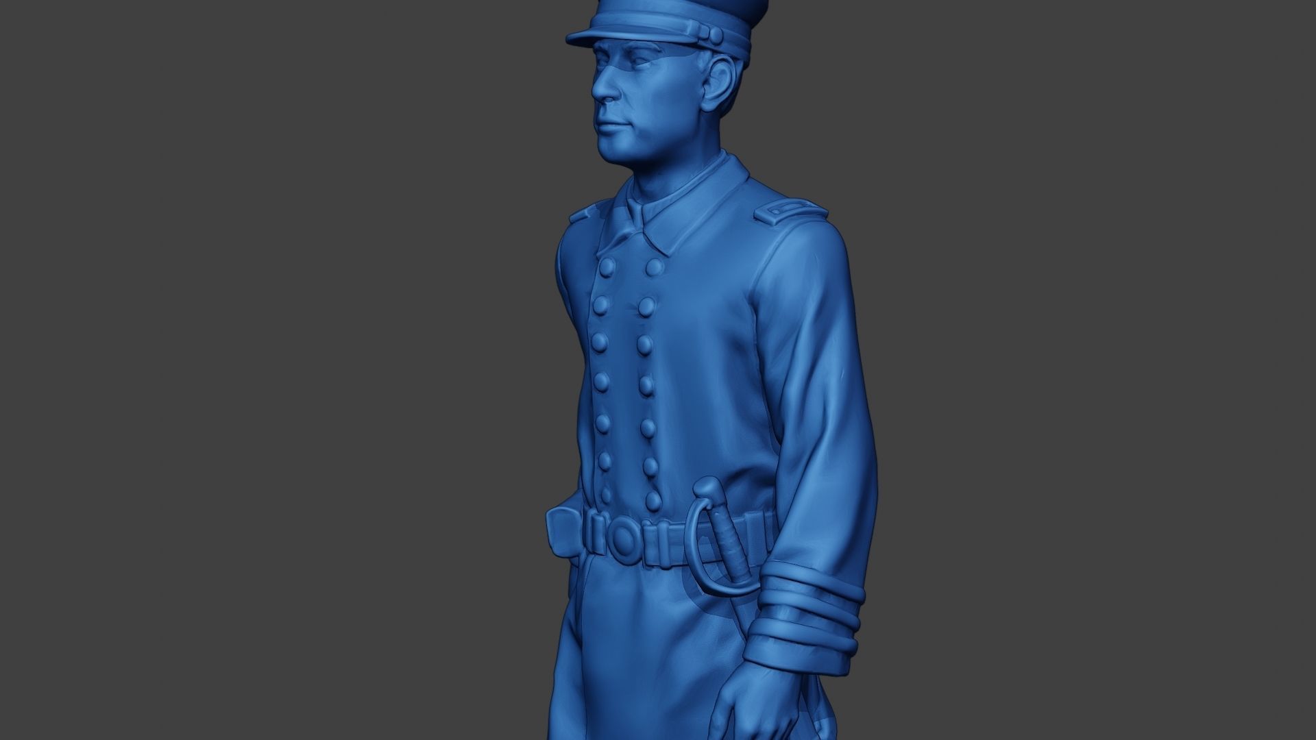 American Naval Officer Walk Civil War Union ACWUS1 3D print model_17
