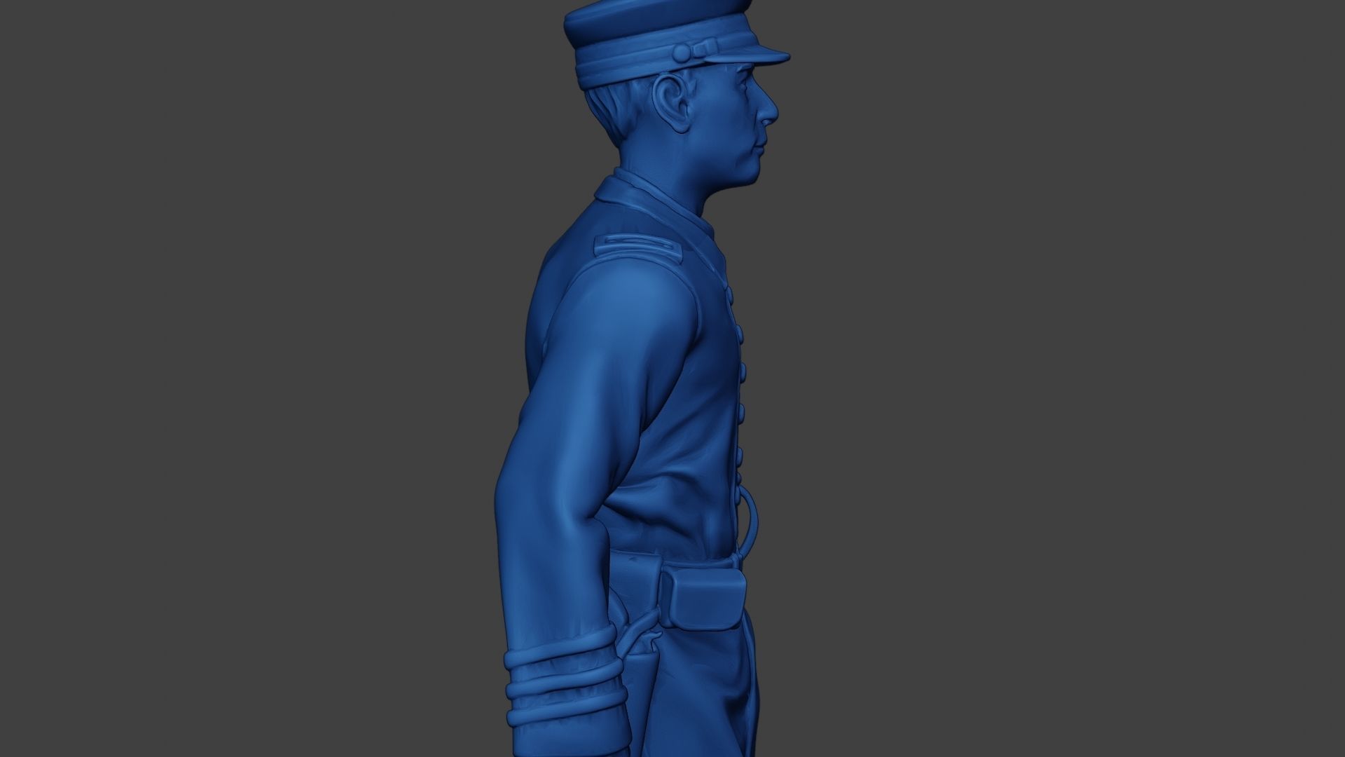 American Naval Officer Walk Civil War Union ACWUS1 3D print model_19