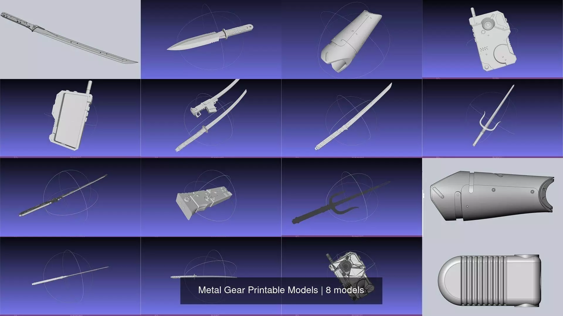 Metal Gear Printable Models 3D Model Collection_0