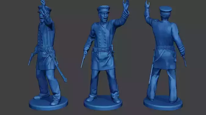 American Naval Officer Warnig Civil War Union ACWUS1 3D print model