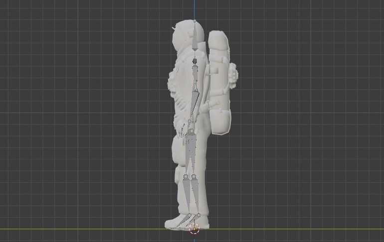 Low Poly Astronaut - Rigged 3D model_2