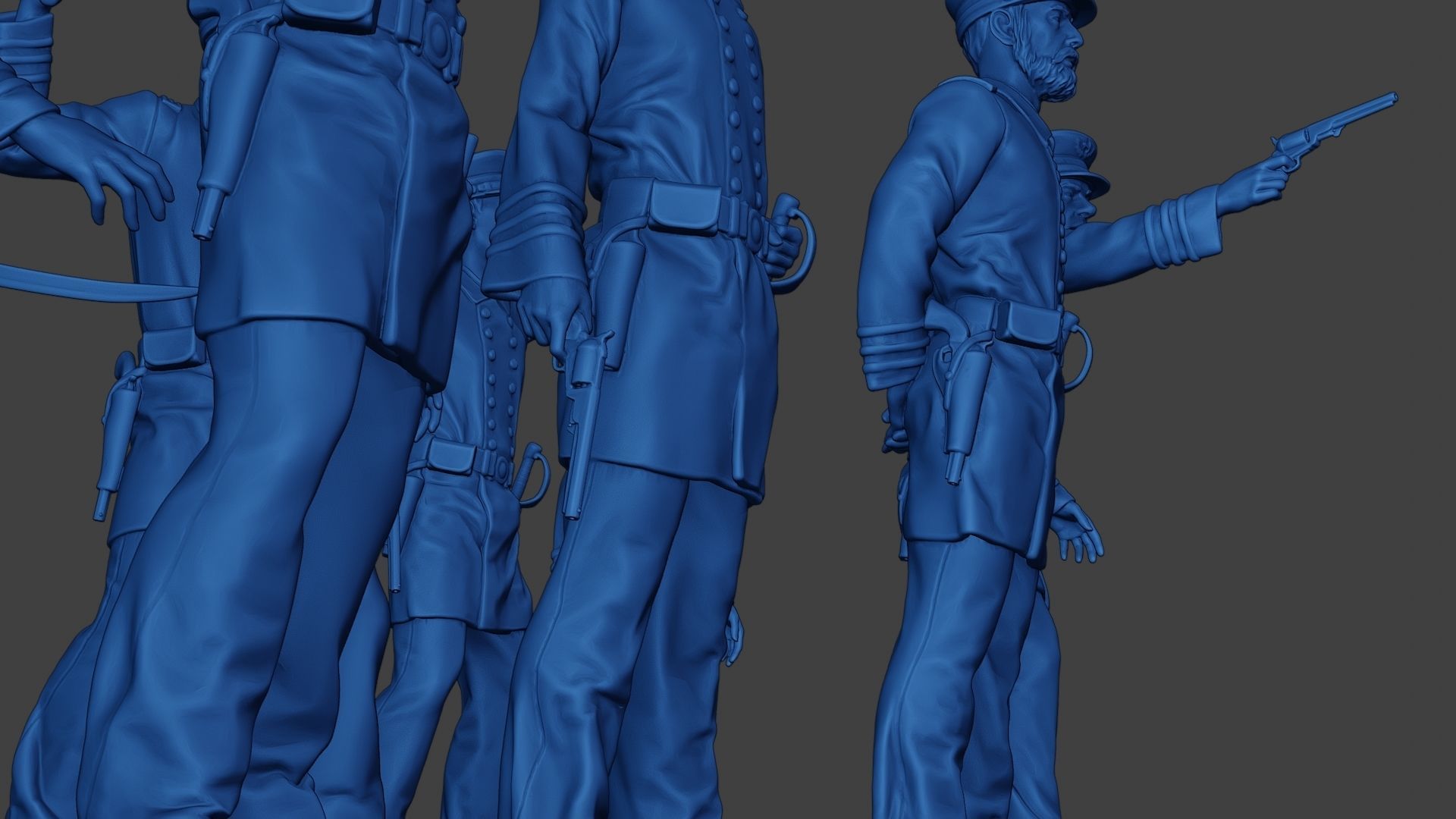 American Naval Officers Civil War Union Pack 1 ACWUS1 3D Model Collection_12