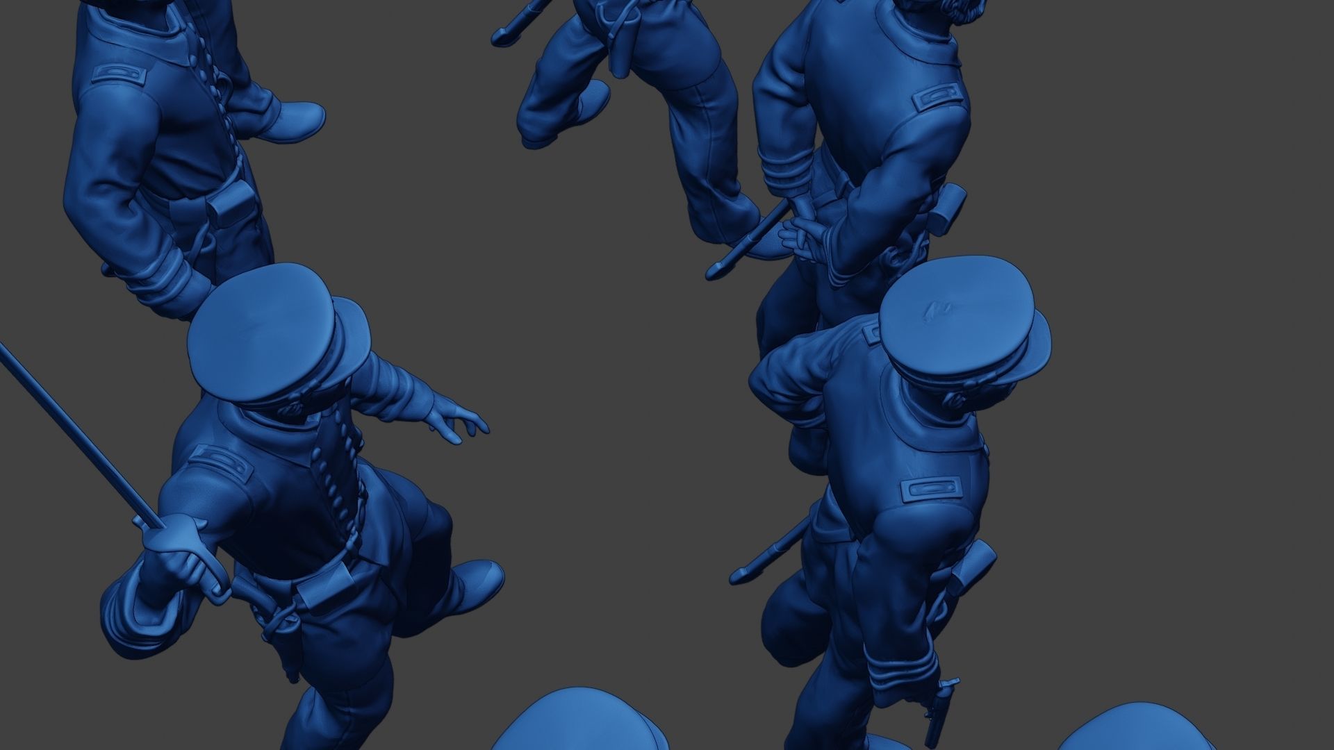 American Naval Officers Civil War Union Pack 1 ACWUS1 3D Model Collection_9