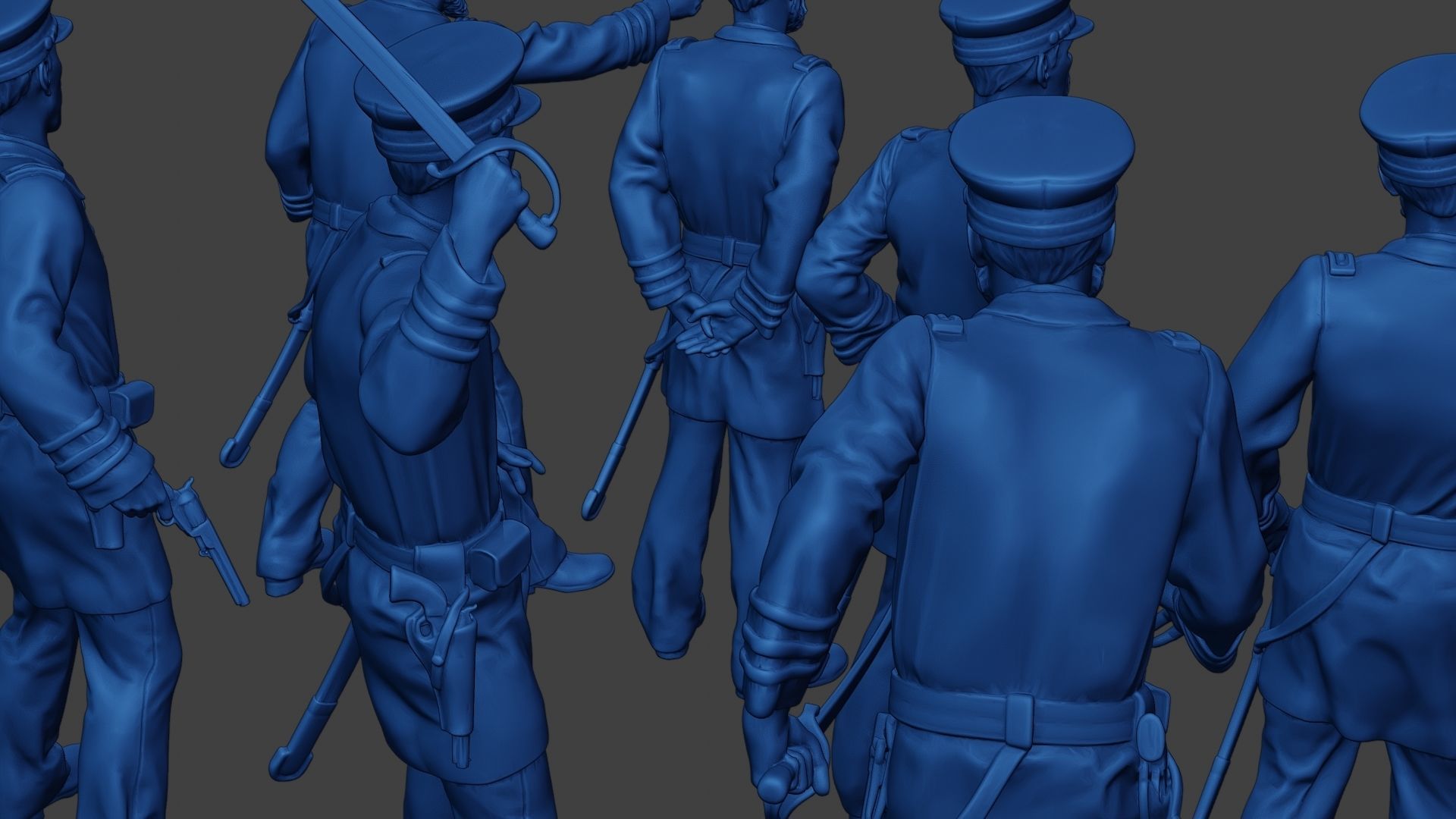 American Naval Officers Civil War Union Pack 1 ACWUS1 3D Model Collection_21