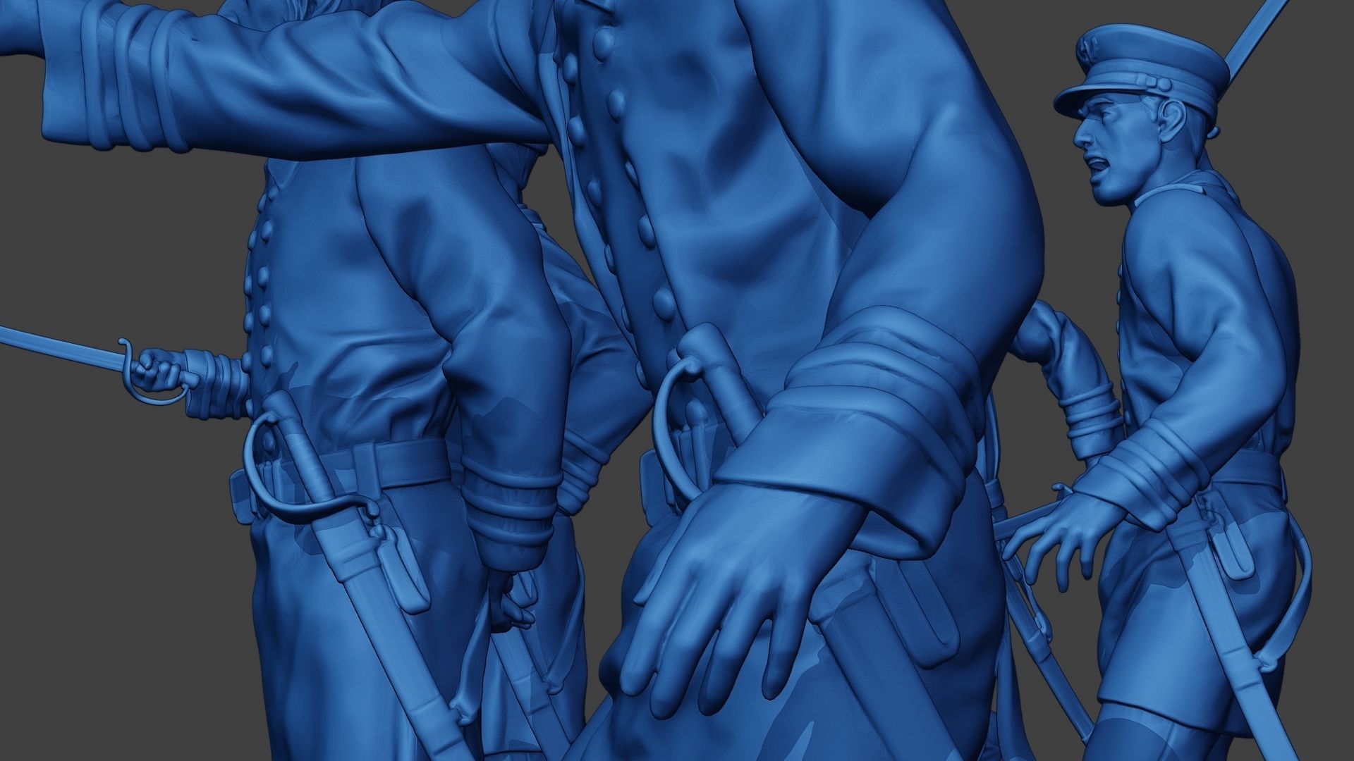 American Naval Officers Civil War Union Pack 1 ACWUS1 3D Model Collection_15