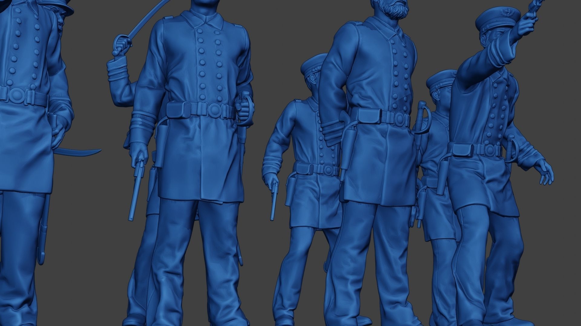 American Naval Officers Civil War Union Pack 1 ACWUS1 3D Model Collection_31