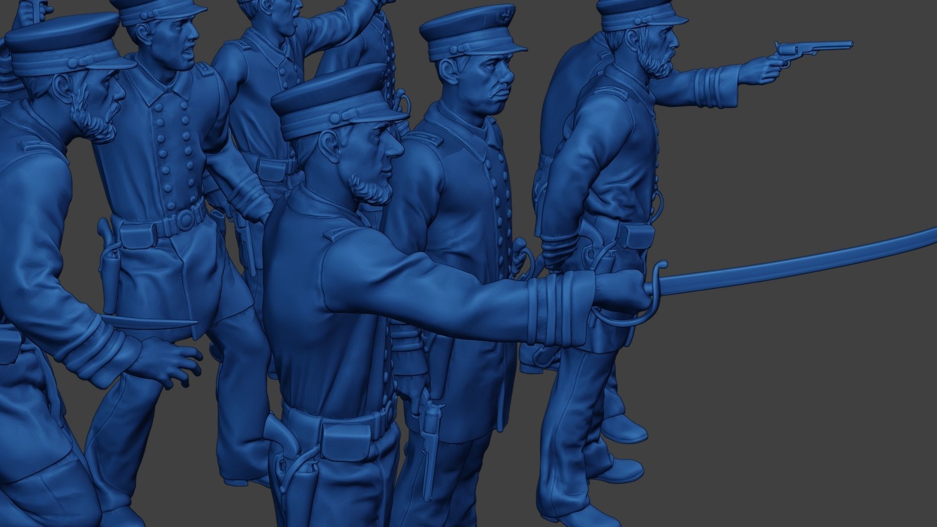 American Naval Officers Civil War Union Pack 1 ACWUS1 3D Model Collection_28