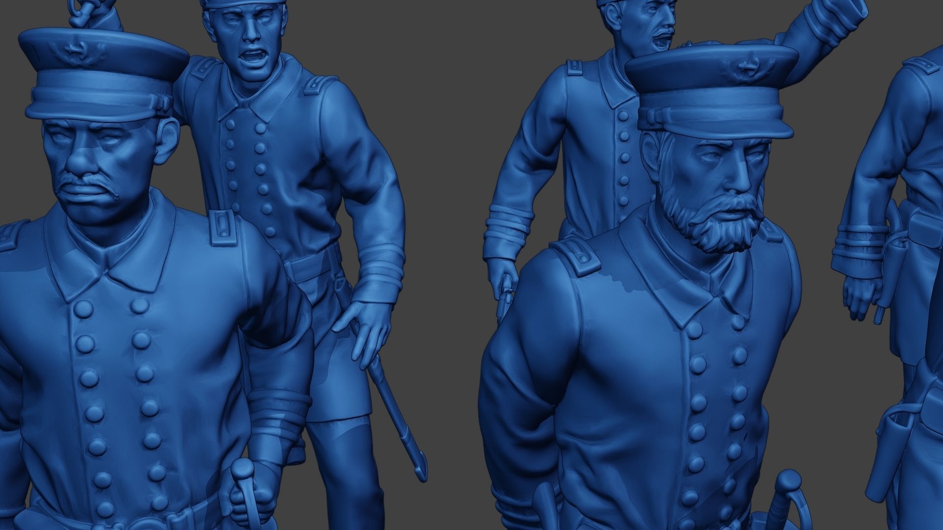 American Naval Officers Civil War Union Pack 1 ACWUS1 3D Model Collection_24