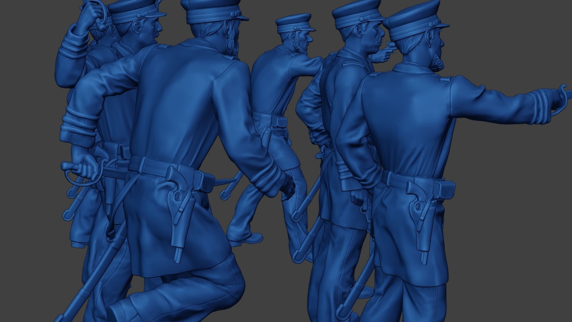 American Naval Officers Civil War Union Pack 1 ACWUS1 3D Model Collection_30