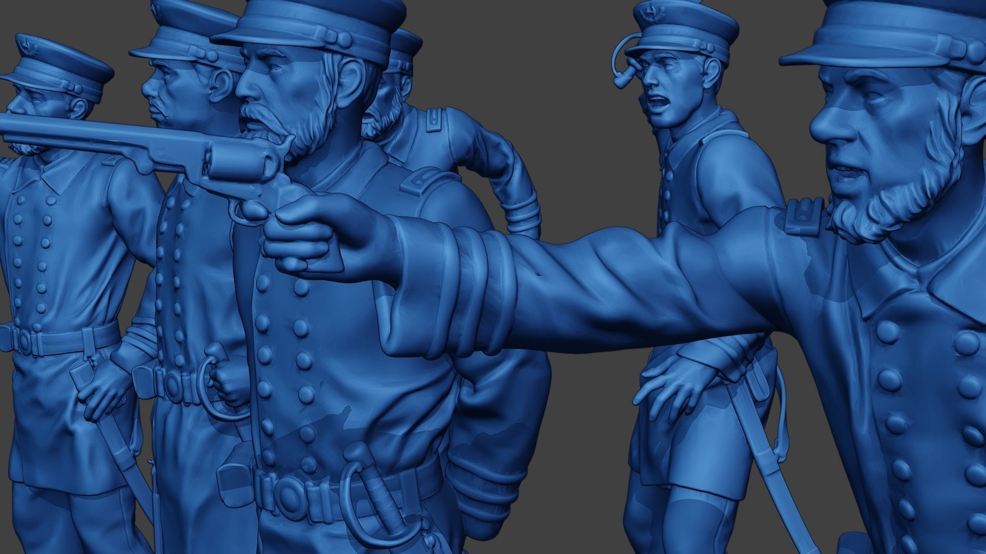 American Naval Officers Civil War Union Pack 1 ACWUS1 3D Model Collection_26