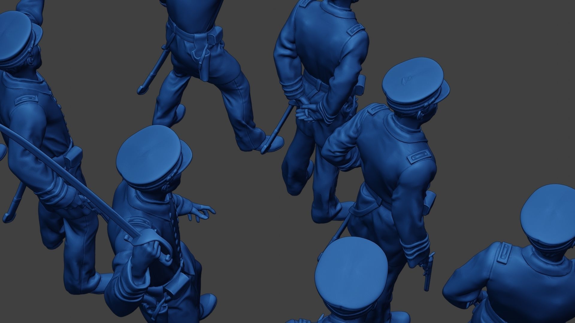 American Naval Officers Civil War Union Pack 1 ACWUS1 3D Model Collection_14