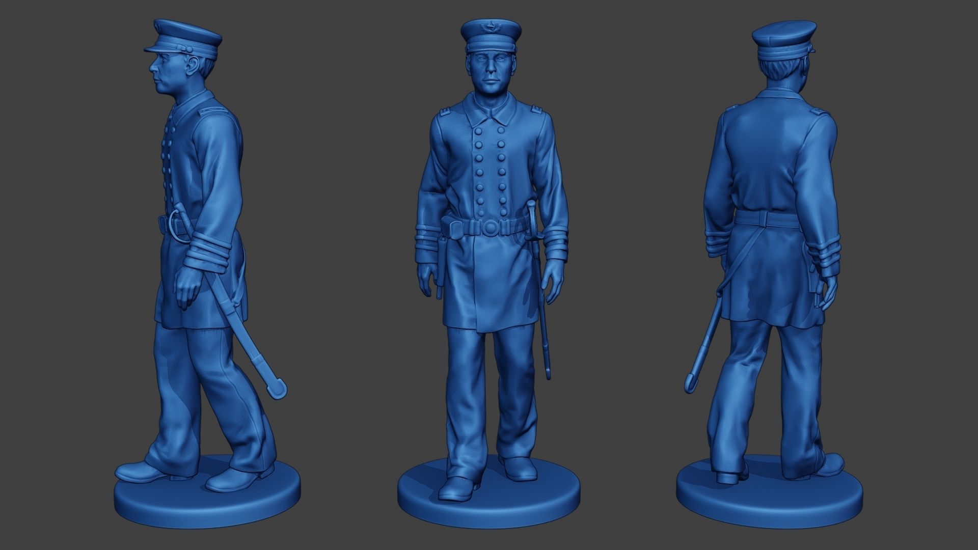American Naval Officers Civil War Union Pack 1 ACWUS1 3D Model Collection_3