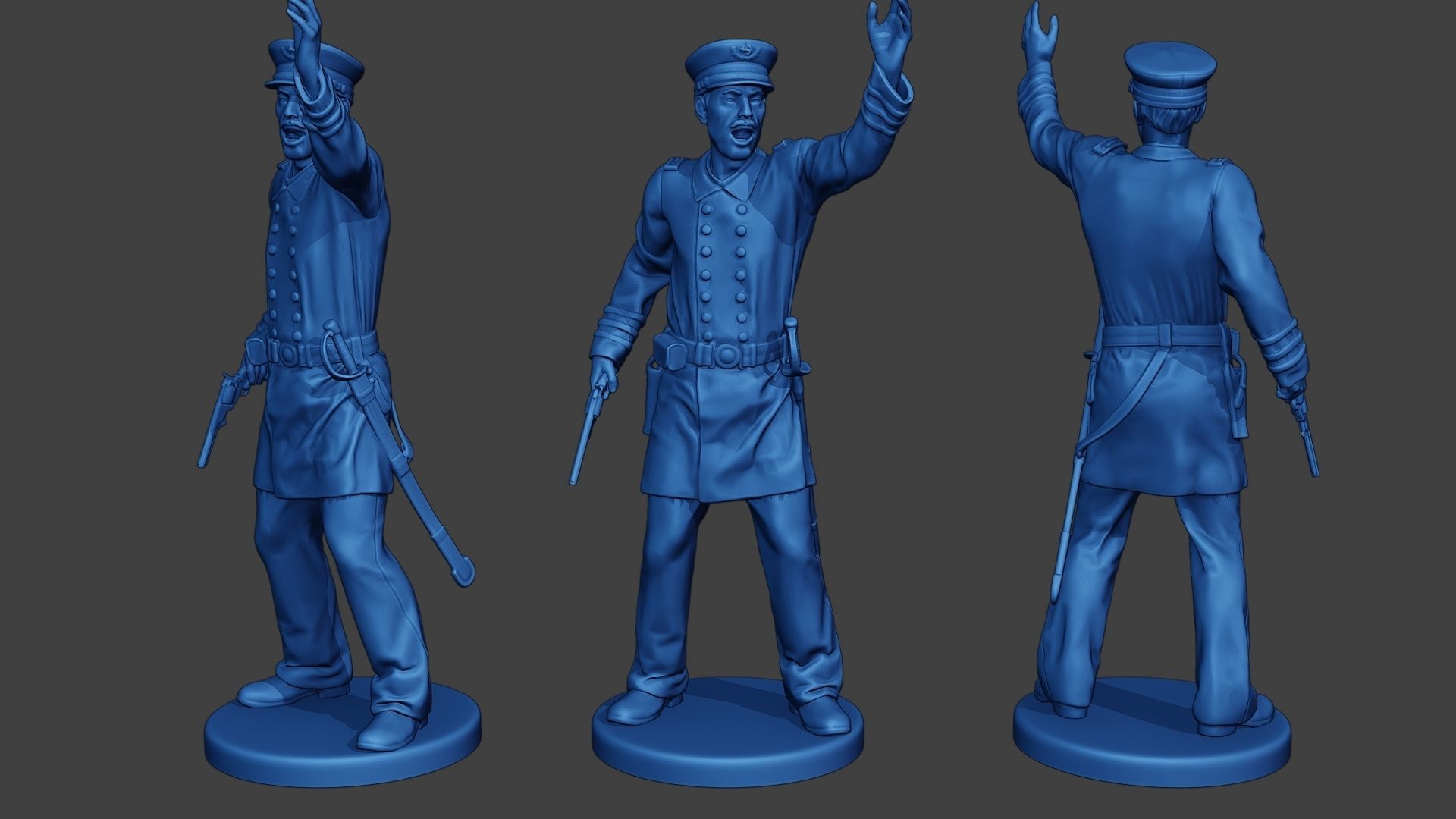 American Naval Officers Civil War Union Pack 1 ACWUS1 3D Model Collection_6