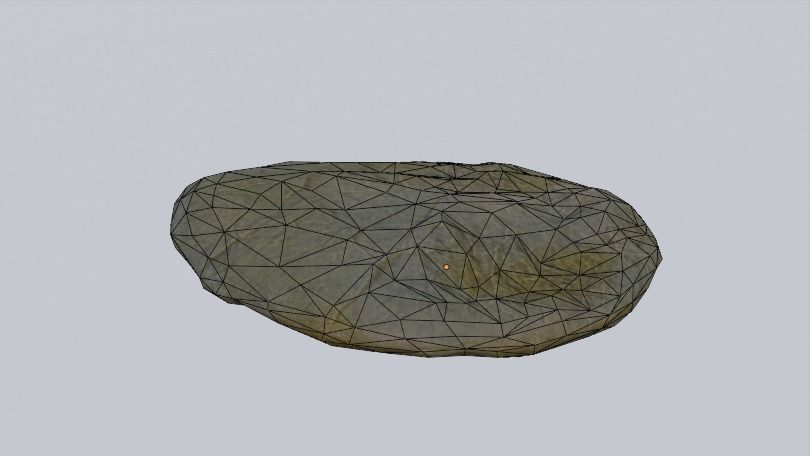 4 Low-poly rocks and textures and others maps Low-poly 3D model_5