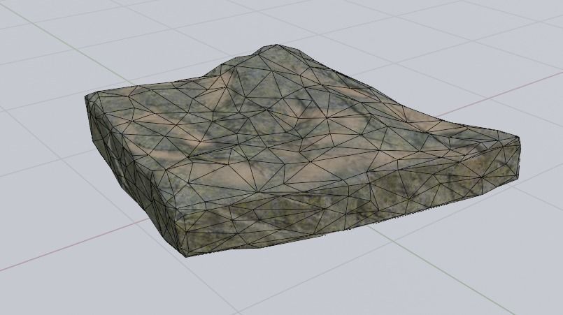 4 Low-poly rocks and textures and others maps Low-poly 3D model_7