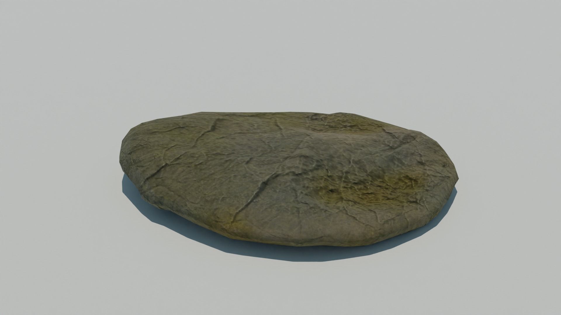 4 Low-poly rocks and textures and others maps Low-poly 3D model_1