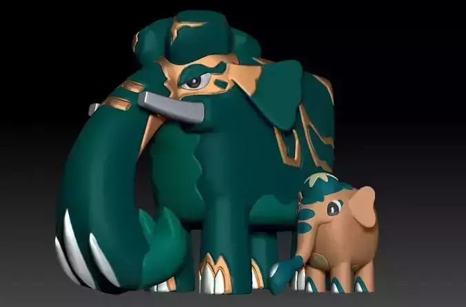 Pokemon Cufant Copperajah