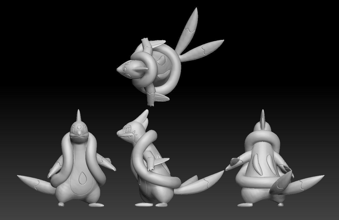Pokemon Buizel Floatzel 3D print model_2