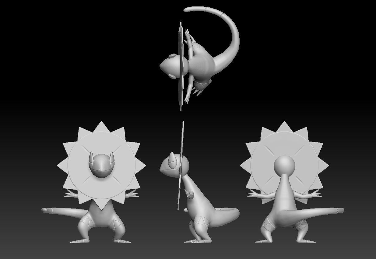 Pokemon Helioptile Heliolisk 3D print model_2