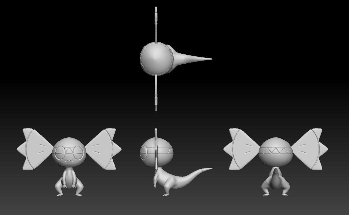 Pokemon Helioptile Heliolisk 3D print model_1