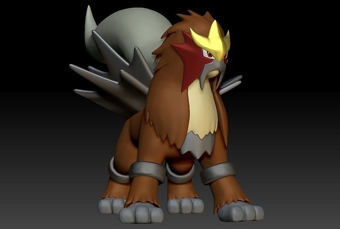 Pokemon Entei 3D print model