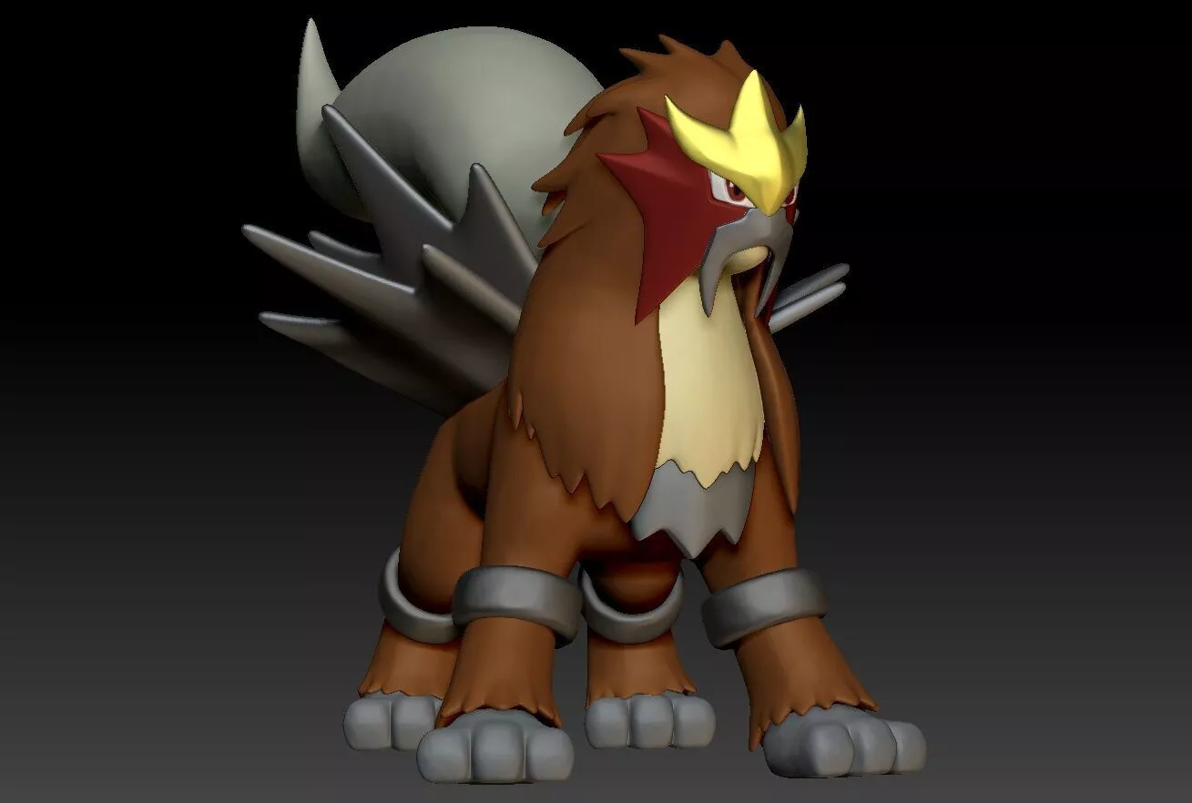 Pokemon Entei 3D print model