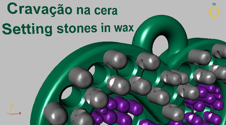 Heart Ring Set 10mm 3D print model_3