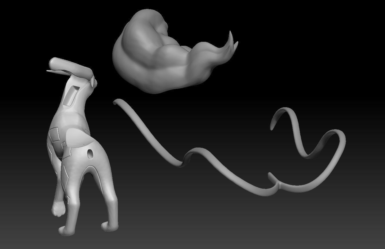 Pokemon Suicune 3D print model_2