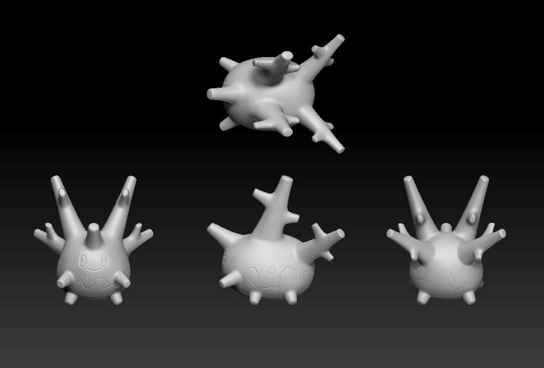 Pokemon Corsola 3D print model_1