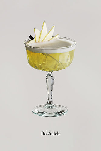 Cocktail Apple Cart 3D model