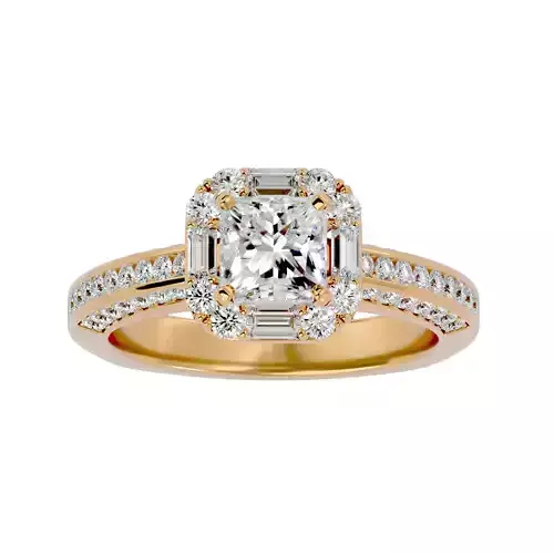 Solitaire ring model 3D print model